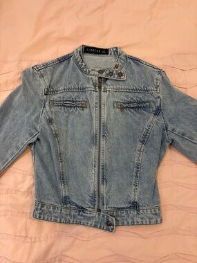 Lioness Light Wash Denim Jacket - Light Blue